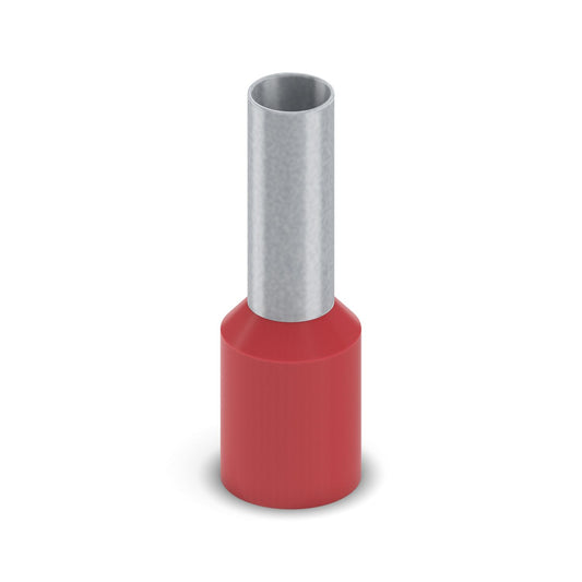 E10-12 ANDELI GROUP TERMINAL PUNTERA FERRUL ROJA 10mm2 / 8 AWG BOLSA DE 100 PZAS
