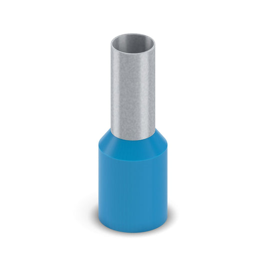 E16-12 ANDELI GROUP TERMINAL PUNTERA FERRUL AZUL 16mm2 / 6 AWG BOLSA DE 100 PZAS